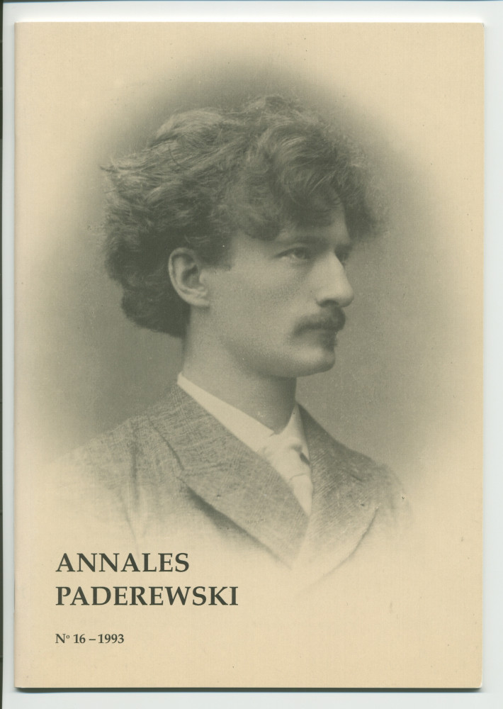 «Paderewski at Chimney Rock Ranch (Spring of 1993)» – Récit dactylographié d'Anne Appleton-Strakacz (fille du secrétaire du maître) sur Paso Robles, écrit et/ou publié probablement au printemps 1993