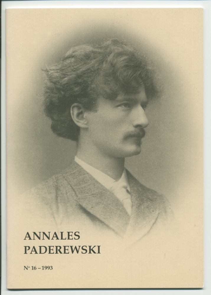 «Le retour de Paderewski dans sa patrie» – Récit dactylographié d'Anne Appleton-Strakacz sur la translation de la dépouille mortelle de Paderewski du cimetière national d'Arlington (USA) à la cathédrale Saint-Jean de Varsovie, au début de l'été 1992