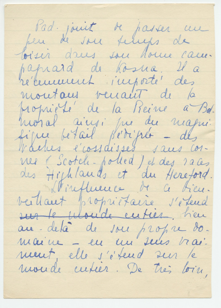 Reproduction manuscrite de divers articles de presse sur Paderewski (sans réf. claires la plupart du temps) par Lydia Opienska-Barblan (probablement tirés d'un pressbook)