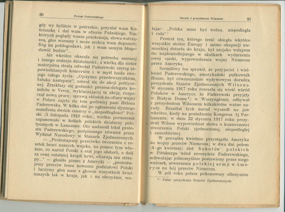 «Ignacy J. Paderewski» – Biographie en polonais à destination des écoliers rédigée par Henryk Opienski, parue à Lwów en 1933 sous la forme d'une petite brochure de 36 pages
