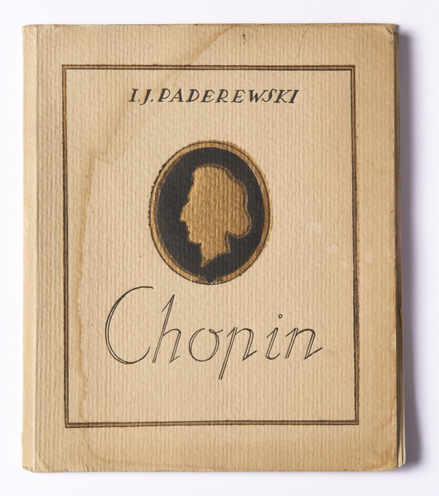 «Chopin» – Plaquette de la traduction française (par Paul Cazin) du discours prononcé par Paderewski le 23 octobre 1910 à Lwów devant l'Union des musiciens polonais, à l'occasion des célébrations du centenaire de la naissance du compositeur (Ed. de la revu
