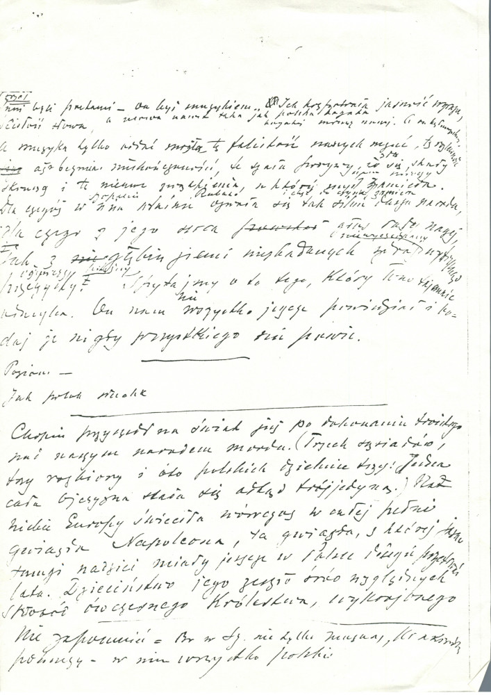 «Chopin» – Plaquette de la traduction française (par Paul Cazin) du discours prononcé par Paderewski le 23 octobre 1910 à Lwów devant l'Union des musiciens polonais, à l'occasion des célébrations du centenaire de la naissance du compositeur (Ed. de la revu