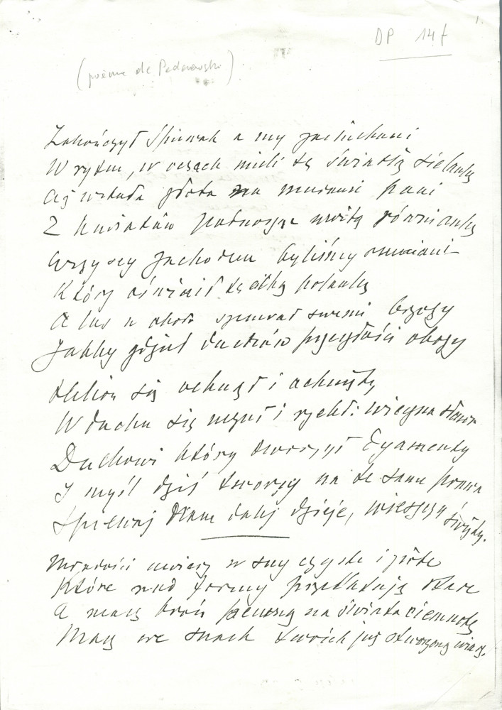 «Chopin» – Plaquette de la traduction française (par Paul Cazin) du discours prononcé par Paderewski le 23 octobre 1910 à Lwów devant l'Union des musiciens polonais, à l'occasion des célébrations du centenaire de la naissance du compositeur (Ed. de la revu