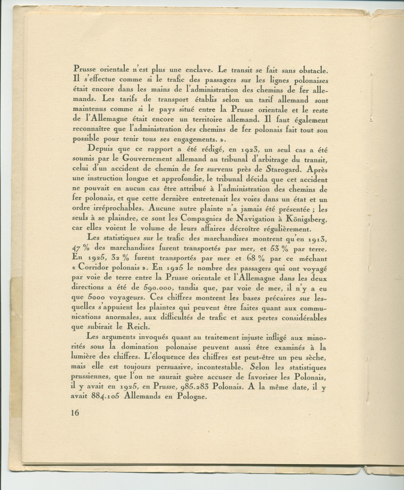 «La Pologne et la Paix» – Plaquette de l'allocution prononcée par Paderewski le 18 mai 1932 au banquet donné en son honneur à l'Hôtel Astor, à New York, par la Chambre de commerce américano-polonaise, le «Civil Forum» et le Conseil des relations étrangère