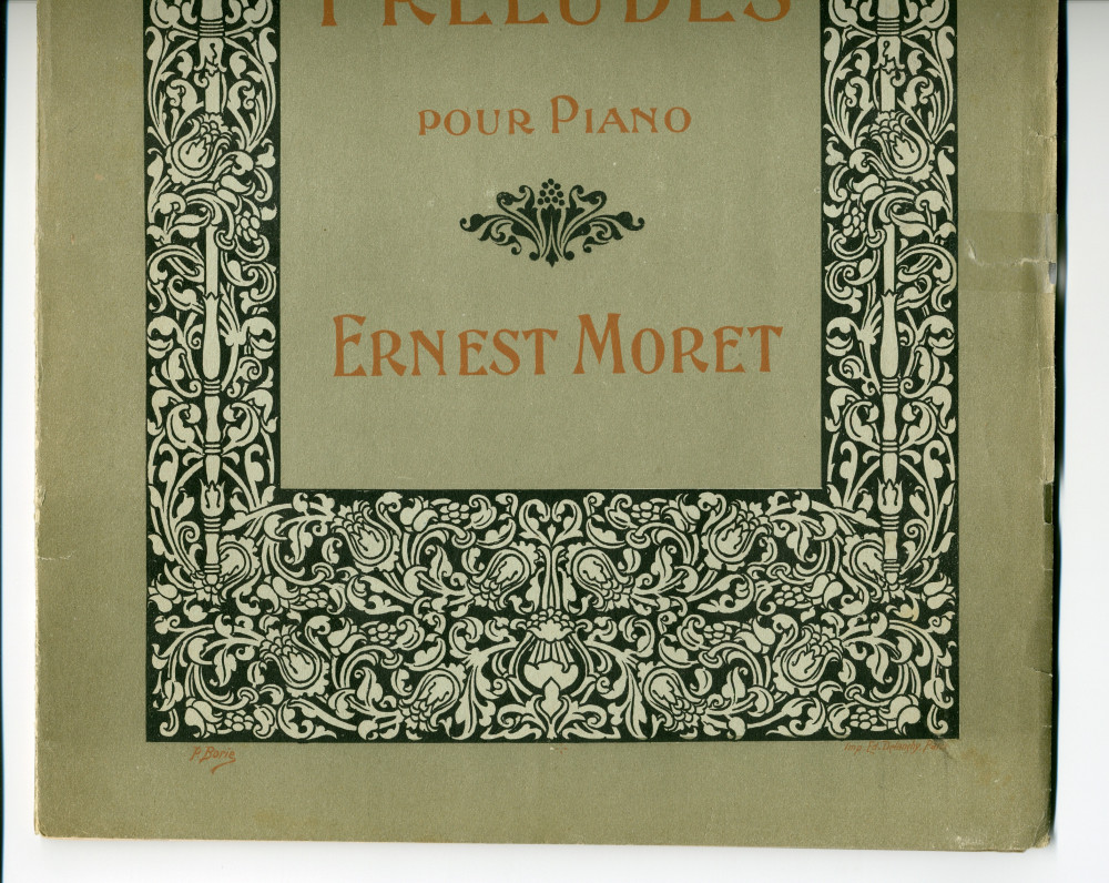 Partition des «Dix Préludes précédés d'un Prélude aux Préludes pour piano» d'Ernest Moret (1871-1949) (Au Ménestrel / Heugel & Cie, Paris, 1903 [?])
