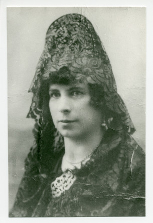 Photographie de Louisa Bosch y Pagès, professeur de harpe d'Hélène Paderewska