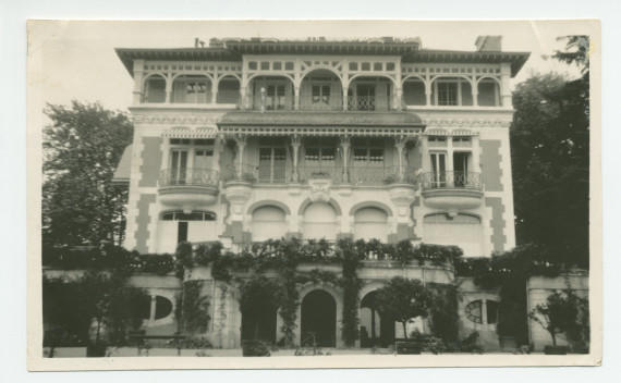 Photographie de la villa de Riond-Bosson depuis le sud – extraite d'un album de la famille Obuchowicz