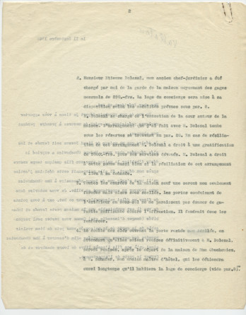 Copie de la lettre adressée par Paderewski à «mon cher Président [du Conseil national] et Ami» Henry Vallotton, le 11 septembre 1940 (pages 1-5)