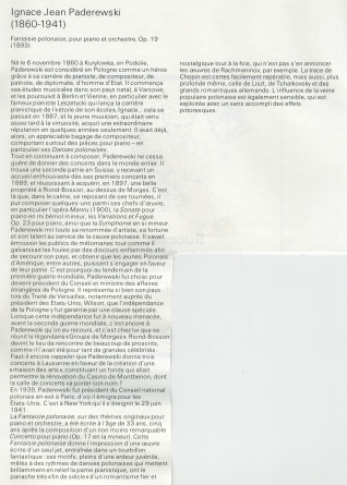 Libretto du concert donné le 29 juin 1981 au Théâtre de Beaulieu, dans le cadre du 26e Festival international de Lausanne, par l'Orchestre philharmonique de Cracovie dirigé par Jerzy Katlevicz, interprètes entre autres de la «Fantaisie polonaise» de Pad.