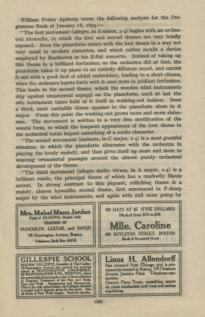 Libretto du 18e concert de la saison 1912-1913 du Boston Symphony Orchestra donné le 13 mars 1913 au Symphony Hall de Boston sous la direction de Karl Muck, avec la participation de Paderewski dans son Concerto pour piano