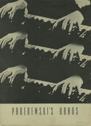 Libretto illustré et documenté du «Paderewski Twentieth American Tour Souvenir Program» [récital-souvenir de la 20e tournée américaine de Paderewski] donné le 2 avril 1939 au Shrine Auditorium de Los Angeles (Californie) (s-t)