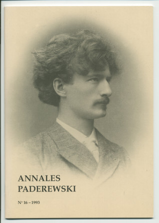 «Le retour de Paderewski dans sa patrie» – Récit dactylographié d'Anne Appleton-Strakacz sur la translation de la dépouille mortelle de Paderewski du cimetière national d'Arlington (USA) à la cathédrale Saint-Jean de Varsovie, au début de l'été 1992