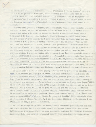 Notes dactylographiées d'entrevues réalisées par Hugo Faesi à Dallas les 19-20 décembre 1978 et 4 janvier 1979 à Dallas avec Ignace G. LaGrange (alias Kollupajlo), dernier secrétaire de Paderewski, au sujet de la fin de vie et de la succession du maître