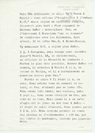 Notes dactylographiées d'entrevues réalisées par Hugo Faesi à Dallas les 19-20 décembre 1978 et 4 janvier 1979 à Dallas avec Ignace G. LaGrange (alias Kollupajlo), dernier secrétaire de Paderewski, au sujet de la fin de vie et de la succession du maître