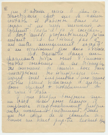 Reproduction manuscrite de divers articles de presse sur Paderewski (sans réf. claires la plupart du temps) par Lydia Opienska-Barblan (probablement tirés d'un pressbook)