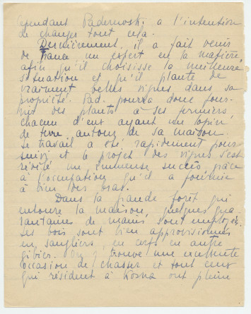 Reproduction manuscrite de divers articles de presse sur Paderewski (sans réf. claires la plupart du temps) par Lydia Opienska-Barblan (probablement tirés d'un pressbook)