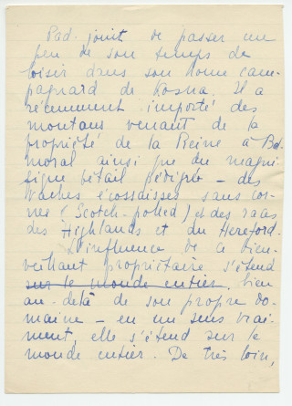 Reproduction manuscrite de divers articles de presse sur Paderewski (sans réf. claires la plupart du temps) par Lydia Opienska-Barblan (probablement tirés d'un pressbook)