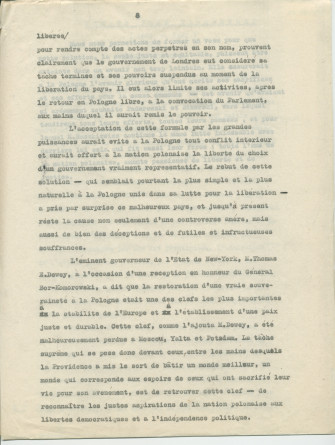 Biographie dactylographiée (corrigée à la main) de Paderewski rédigée peu après sa mort par Sylwin Strakacz (son secrétaire et consul général de la République de Pologne à Genève puis à New York) «destinée au public belge» et probablement publiée