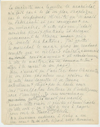Récit manuscrit (avec saisie dactylographiée) de Sylwin Strakacz rédigé probablement en 1945 à destination de la Haute cour de justice (de France?), pour «justifier» ses démarches auprès du maréchal Pétain en juin 1940 à la demande de Paderewski