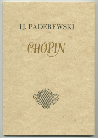 «Chopin» – Plaquette de la traduction française (par Paul Cazin) du discours prononcé par Paderewski le 23 octobre 1910 à Lwów devant l'Union des musiciens polonais, à l'occasion des célébrations du centenaire de la naissance du compositeur (Ed. de la revu