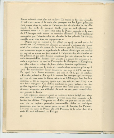 «La Pologne et la Paix» – Plaquette de l'allocution prononcée par Paderewski le 18 mai 1932 au banquet donné en son honneur à l'Hôtel Astor, à New York, par la Chambre de commerce américano-polonaise, le «Civil Forum» et le Conseil des relations étrangère