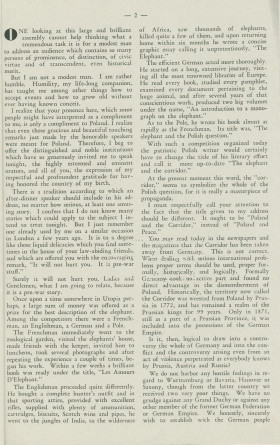 «La Pologne et la Paix» – Plaquette de l'allocution prononcée par Paderewski le 18 mai 1932 au banquet donné en son honneur à l'Hôtel Astor, à New York, par la Chambre de commerce américano-polonaise, le «Civil Forum» et le Conseil des relations étrangère