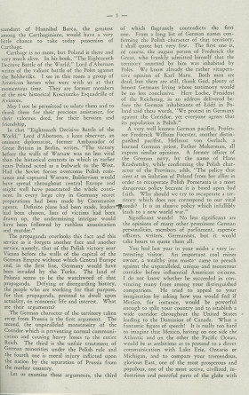 «La Pologne et la Paix» – Plaquette de l'allocution prononcée par Paderewski le 18 mai 1932 au banquet donné en son honneur à l'Hôtel Astor, à New York, par la Chambre de commerce américano-polonaise, le «Civil Forum» et le Conseil des relations étrangère