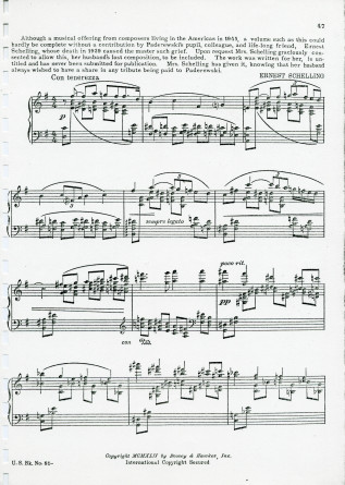 «Homage to Paderewski, Piano Solo» – 16 pièces originales de différents compositeurs contemporains écrites à l'instigation de Darius Milhaud pour célébrer les 50 ans des débuts de Paderewski à New York (Boosey & Hawkes, New York, 1941)
