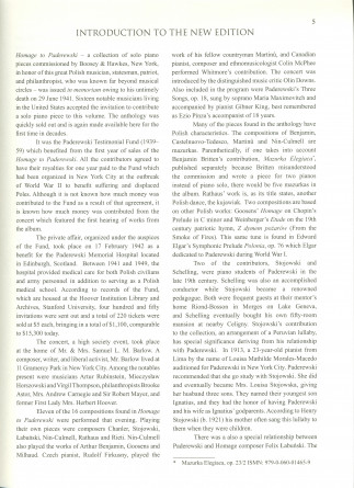 «Homage to Paderewski, Piano Solo» – 16 pièces originales de différents compositeurs contemporains écrites à l'instigation de Darius Milhaud pour célébrer les 50 ans des débuts de Paderewski à New York (Boosey & Hawkes, New York, 1941 – nouvelle éditio