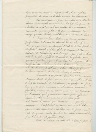 Concessions d'eaux des 24 juillet 1868 et 30 novembre 1872 en faveur de la «Compagnie du Chalet de Riond-Bosson» faites par François-Louis Anken dit Beure, domicilié à Tolochenaz, propriétaire et cultivateur
