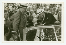 Reportage photographique réalisé à l'occasion du dernier discours prononcé par Paderewski à Oak Ridge (New Jersey), le 22 juin 1941, devant des vétérans polonais de la Première Guerre mondiale