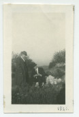 Photographie de Paderewski en compagnie de Mr O'Donnell sur le «Rancho Santa Helena» à Paso Robles, en Californie, en 1921