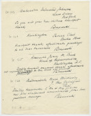 Brouillons de télégrammes adressés par Paderewski, entre août et novembre 1935 (16-20)