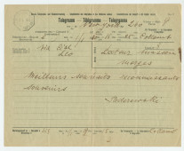 Télégramme adressé par Paderewski au Dr Raoul Masson, son médecin et ami, à Morges, de New York, en 1931