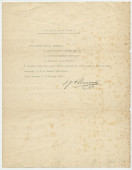 Lettre dactylographiée signée de Paderewski, adressée de Riond-Bosson le 2 février 1934 (sans doute) au Bureau des Postes de Tolochenaz, donnant autorisation à Hélène Lübke, Sylwin Strakacz et Jean Schafer «à prendre livraison des envois postaux…»