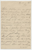 Lettre adressée (en polonais) par Hélène Gorska à Paderewski, en Galicie (?), de Paris le 11 septembre 1889 (1-5)