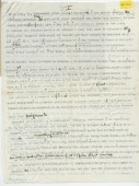 Récit d'Henryk Opienski des derniers jours et de l'enterrement de Paderewski, transmis par poste à Hélène Lübke, ancienne secrétaire d'Hélène Paderewska, en août 1941 – Copie carbone dactylographiée avec corrections et enveloppe – Saisie informatique