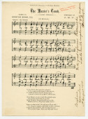 Partition de «The Master's Touch» de J. Barr Phayre, sur un texte de Horatius Bonar – «Composition dedicated to my dear mother» – dédicace manuscrite «To the great glorious Paderewski, with the composer's humble compliments, Brisbane, Queensland, 10th Augu