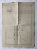 «Plan des conduites de fontaine de la campagne du Chalet de Riond Bosson appartenant à Monsieur le Marquis d'Estourmel dressé en février 1873 par M. Grivel [commissaire-arpenteur]»